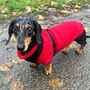 Red Miniature Dachshund Knitted Jumper, thumbnail 1 of 7