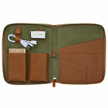 Personalised Luxury Leather And Suede Tech Case, 10 of 10
