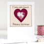 Personalised Heart Christmas Card For Her, Wife, Girlfriend, thumbnail 1 of 12