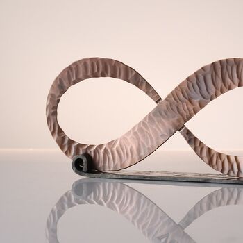 Copper Infinity Sculpture, 22nd Anniversary Gift, 4 of 7