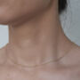Kin 18 K Gold Plated Bead Necklace, thumbnail 4 of 5
