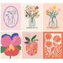Set Of Six Botanical Themed Print Bundle, thumbnail 3 of 5