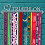 'Love Triathlon' Medal Hanger Holder Wall Display, thumbnail 1 of 4