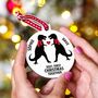 Personalised 'First Christmas' Dino Bauble, thumbnail 2 of 8