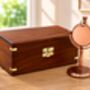 Personalised 7th Anniversary Gift Copper Desk Clock, thumbnail 6 of 12