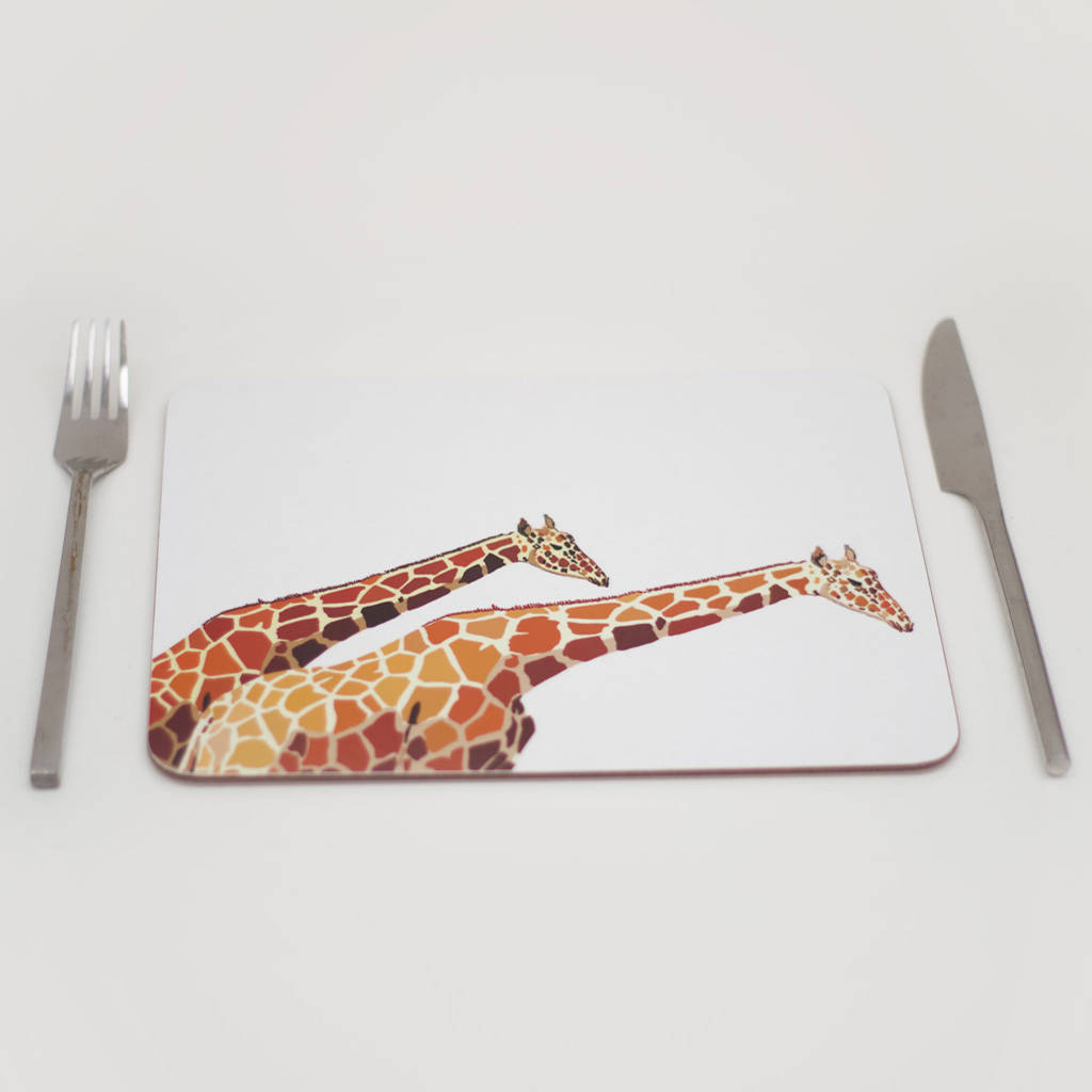 Giraffe Placemat By Rolfe & Wills