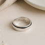 Personalised Recycled Sterling Silver Spinner Ring – 5mm, thumbnail 1 of 10