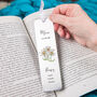 Birth Flower Personalised Water Colour Bookmark, thumbnail 11 of 12