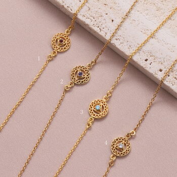 Sterling Silver Birthstone Necklace Or Bracelet, 6 of 12
