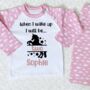 Personalised Birthday Pyjamas | When I Wake Up I Will Be, thumbnail 1 of 2