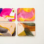 Hand Painted Leather Card Holder Tutti Fruity, thumbnail 3 of 6