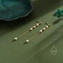 Sterling Silver Natural Pearl Cascade Earrings, thumbnail 6 of 11