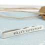Personalised Tie Clip. Coordinates Tie Bar, thumbnail 3 of 7