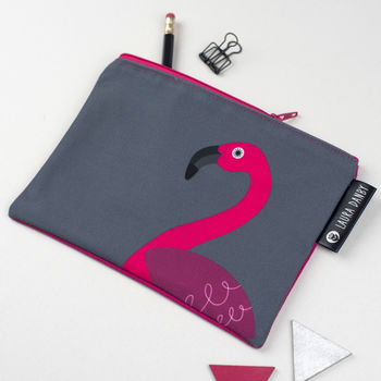 Pink Flamingo Purse Or Pencil Case, 3 of 8