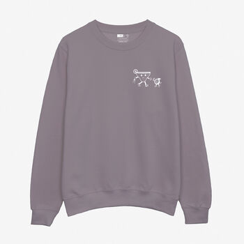 Spicy Margarita Sweatshirt In Dusty Purple, 2 of 2