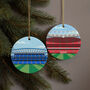 Any Football Stadium Illustrated Christmas Decoration, thumbnail 1 of 10