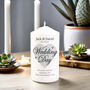 Personalised Wedding Day Pillar Candle, thumbnail 4 of 4