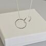 Double Circle Friendship Necklace, thumbnail 3 of 6
