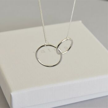 Double Circle Friendship Necklace, 3 of 6