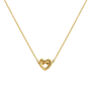 Gold Plated Sterling Silver Loveknot Necklace, thumbnail 2 of 3