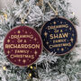 Personalised Dreaming Of A Family Christmas Decoration, thumbnail 4 of 4