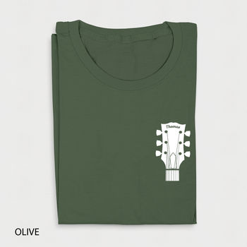 Personalised Guitar Organic Cotton T Shirt, 4 of 6