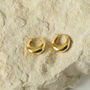 Ester Hoops In Gold, thumbnail 1 of 3