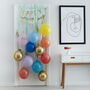 Bright Rainbow And Gold Happy Birthday Balloon Door Kit, thumbnail 1 of 3
