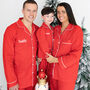 Personalised Matching Family Red Classic Christmas Cotton Pyjamas, thumbnail 8 of 8