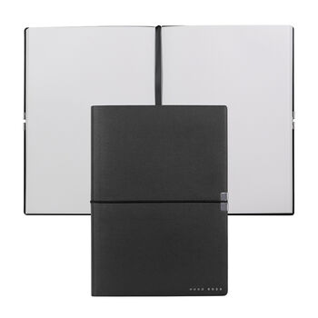 Personalised Hugo Boss Notebook – Plain Black A5, 6 of 6