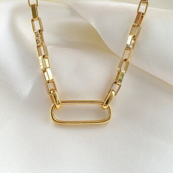 Chunky Minimal Chain Necklace, 3 of 4