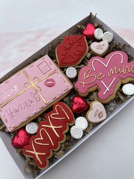 Valentine And Galentine Iced Sugar Cookie Gift Set, 2 of 4