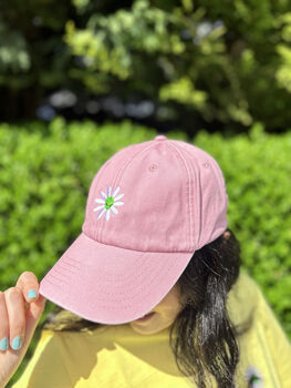 Embroidered Alien Flower Cap, 2 of 3