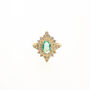 Florence Azure Stone Vintage Style Adjustable Ring, thumbnail 1 of 4