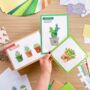 Hello House Plants! Greeting Card Making Kit | Succulents Cactus Plant Pot, thumbnail 1 of 7
