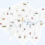 Map Of London Boroughs Print, thumbnail 4 of 4