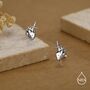 Sterling Silver Anatomical Heart Dagger Stud Earrings, thumbnail 6 of 12