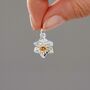 Daffodil Solid Silver And Gold Charm, thumbnail 2 of 11