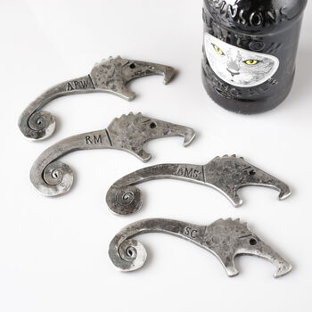 Personalised 11th Anniversary Steel Mythical Wolf Bottle Opener, 5 of 11