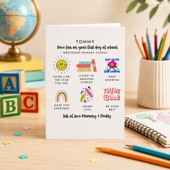Personalised First Day Of School Card, 3 of 6