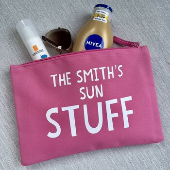 Personalised Holiday Stuff Storage Pouch Holiday Bag, 2 of 5