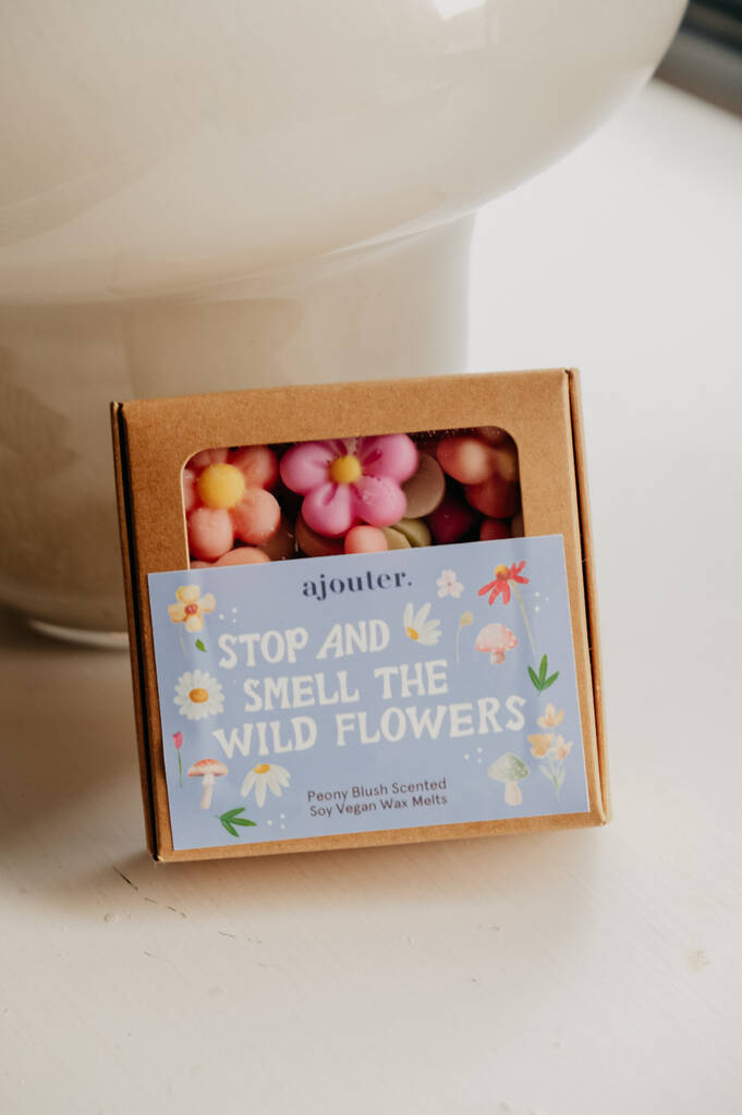 Wildflowers Cottagecore Peony Blush Shimmer Wax Melts, 1 of 2