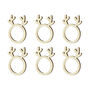 Wooden Reindeer Rings For Napkins X Six, thumbnail 2 of 2