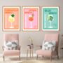 Aperol, Hugo And Limoncello Spritz Print Set Trio, thumbnail 1 of 3