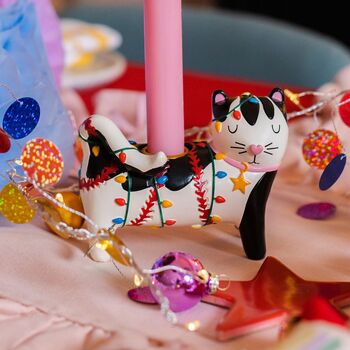 Handmade 3D Cat Candle Holder, 4 of 4