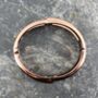 Hinged Bangle Link Style Dark Copper Tone, thumbnail 3 of 5