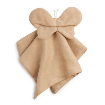 Organic Linen Butterfly Doudou In Off White, 3 of 4