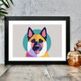 German Shepherd Dog Illustration Art Print, thumbnail 1 of 2