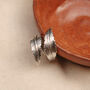 Double Feather Boho Hug Ring In Silver, thumbnail 5 of 7