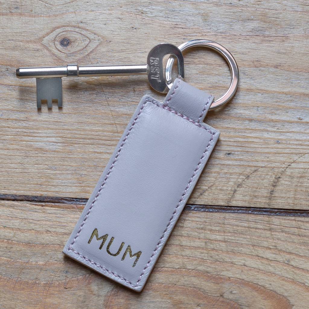 Personalised Leather Key Ring By Pepper Alley